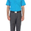 Men's Short Sleeve Solid Dress Shirt