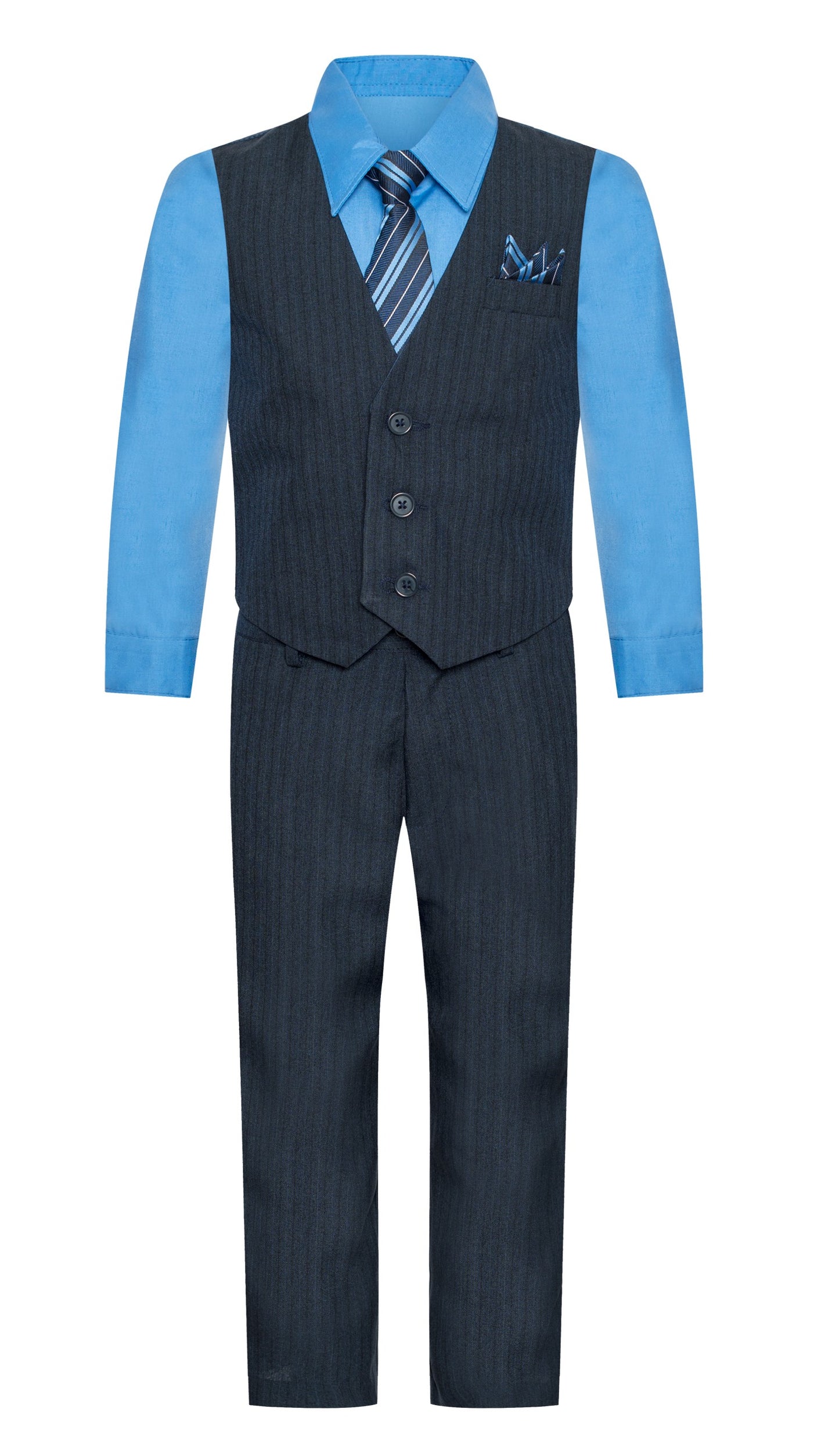 V1521 BOY'S VEST SET SIZE 2-12