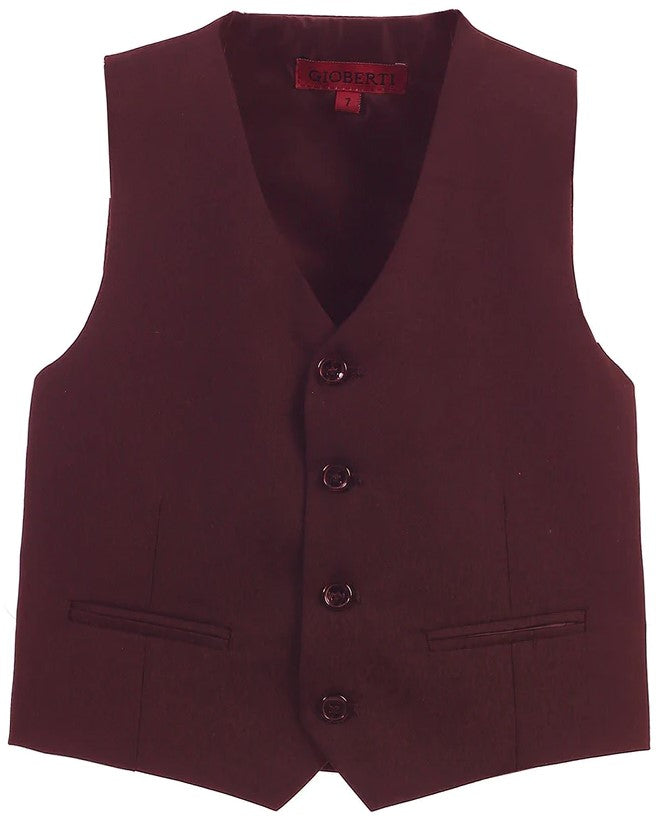 TODDLERS, KIDS AND BOYS 4 BUTTON FORMAL SUIT VEST