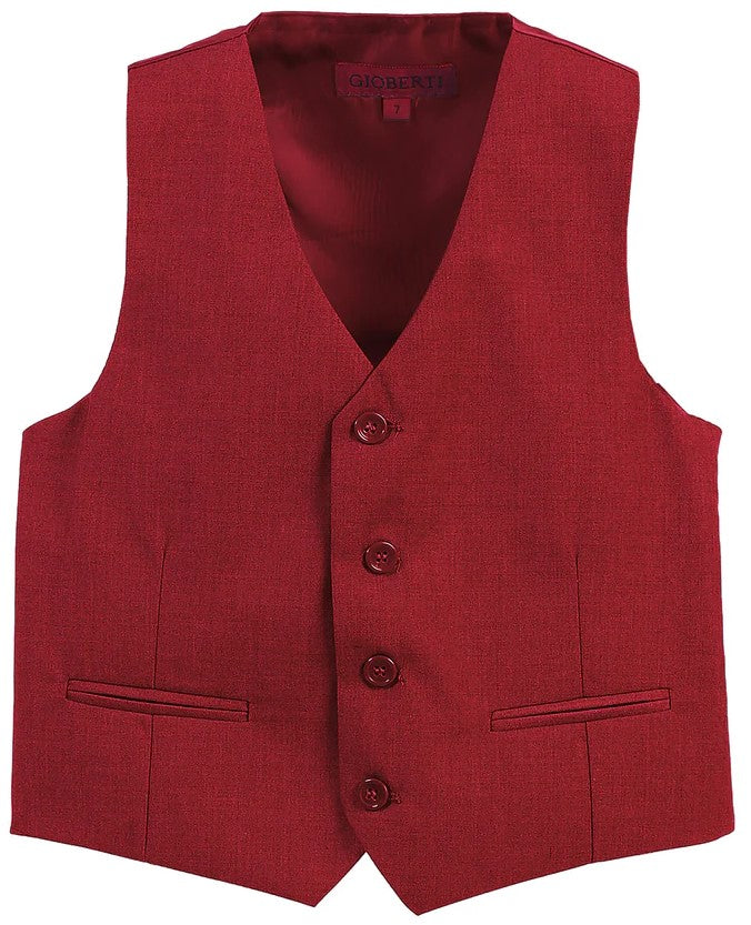 TODDLERS, KIDS AND BOYS 4 BUTTON FORMAL SUIT VEST