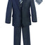 Boys formal Charcoal Regular suit (7 pcs)