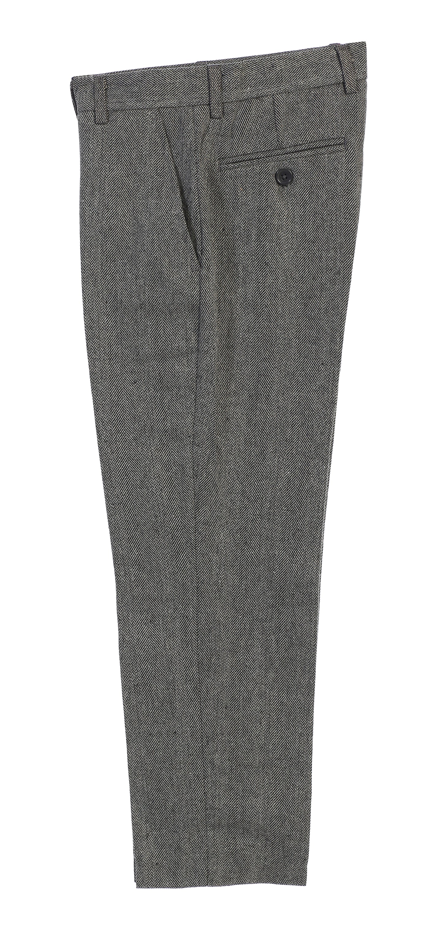 Boys 2 Piece Tweed Plaid Vest and Pants Set
