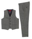 Boys 2 Piece Tweed Plaid Vest and Pants Set