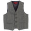 Boys 2 Piece Tweed Plaid Vest and Pants Set