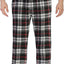 Men's Yarn Dye Brushed Flannel Pajama Pants, Elastic Waist