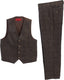 2 Piece Tweed Plaid Vest and Pants Set