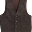 2 Piece Tweed Plaid Vest and Pants Set