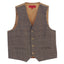 Boys 2 Piece Tweed Plaid Vest and Pants Set