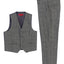 Boys 2 Piece Tweed Plaid Vest and Pants Set