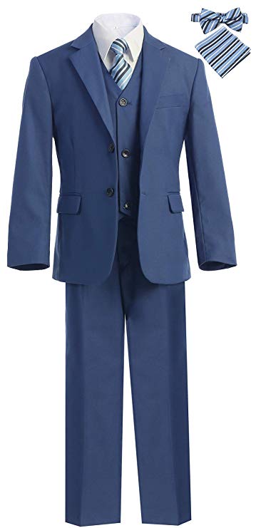 Boys formal Light Indigo regular suit (7 pcs)