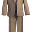 Boys formal Dark Khaki regular suit (7 pcs)