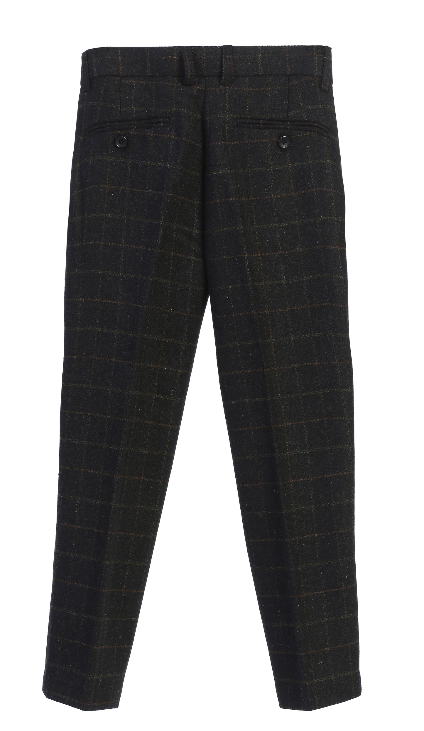 2 Piece Tweed Plaid Vest and Pants Set