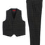 2 Piece Tweed Plaid Vest and Pants Set