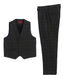 2 Piece Tweed Plaid Vest and Pants Set