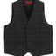 2 Piece Tweed Plaid Vest and Pants Set