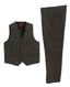 2 Piece Tweed Plaid Vest and Pants Set