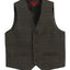 2 Piece Tweed Plaid Vest and Pants Set