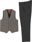 2 Piece Tweed Plaid Vest and Pants Set