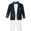 Boys Captain style suit set with hat (5 pcs)
