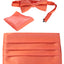 Boys' Adjustable Satin And Paisley Cummerbund Set With Formal Bow Tie and Pocket Square