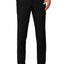 Men's Solid Black Notched Lapel Suit Slim Fit (3 PCS)