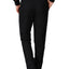 Men's Solid Black Notched Lapel Suit Slim Fit (3 PCS)