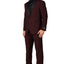 Men's Satin Burgundy Shawl Lapel Tuxedo Slim Fit (2 PCS)