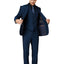 Men's Diamante Blue Notched Lapel Suit Slim Fit (3 PCS)