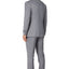 Men's Solid Light Gray Notched Lapel Suit Slim Fit (3 PCS)