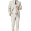 Men's Beige Notched Lapel Suit Slim Fit (3 PCS)