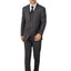 Men's Charcoal Checker Notched Lapel Suit Slim Fit (3 PCS)
