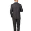 Men's Charcoal Checker Notched Lapel Suit Slim Fit (3 PCS)