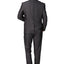 Men's Shiny Charcoal Notched Lapel Suit Slim Fit (3 PCS)