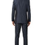 Men's Shiny Charcoal Blue Notched Lapel Suit Slim Fit (3 PCS)