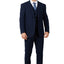 Men's Dark Navy Notched Lapel Suit Slim Fit (3 PCS)