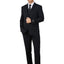 Men's Black Checker Notched Lapel Suit Slim Fit (3 PCS)