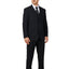 Men's Black Checker Notched Lapel Suit Slim Fit (3 PCS)