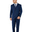 Men's Blue Checker Notched Lapel Suit Slim Fit (3 PCS)