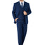 Men's Blue Checker Notched Lapel Suit Slim Fit (3 PCS)