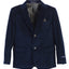 Boy's Formal Velvet Blazer with Designed Buttons