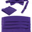 Boys' Adjustable Satin And Paisley Cummerbund Set With Formal Bow Tie and Pocket Square