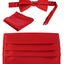 Men's Adjustable Satin and Paisley Cummerbund Set
