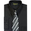 Boys formal dress shirt with striped tie