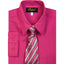 Boys formal dress shirt with striped tie
