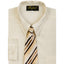 Boys formal dress shirt with striped tie