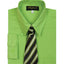 Boys formal dress shirt with striped tie