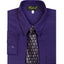 Boys formal dress shirt with striped tie