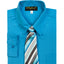 Boys formal dress shirt with striped tie