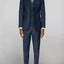 Men's Navy Notched Lapel Suit Slim Fit (3 PCS)