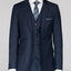 Men's Navy Notched Lapel Suit Slim Fit (3 PCS)